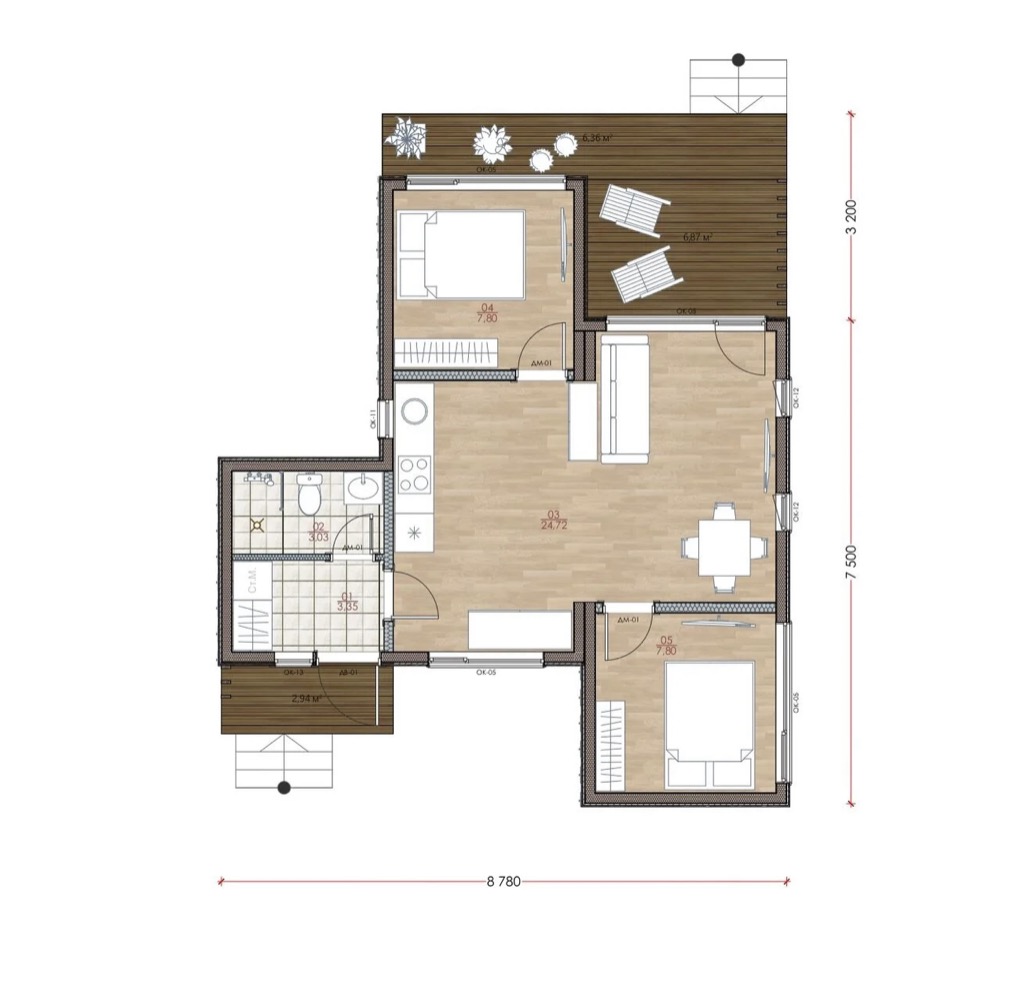 Модульный дом | Box 63-01