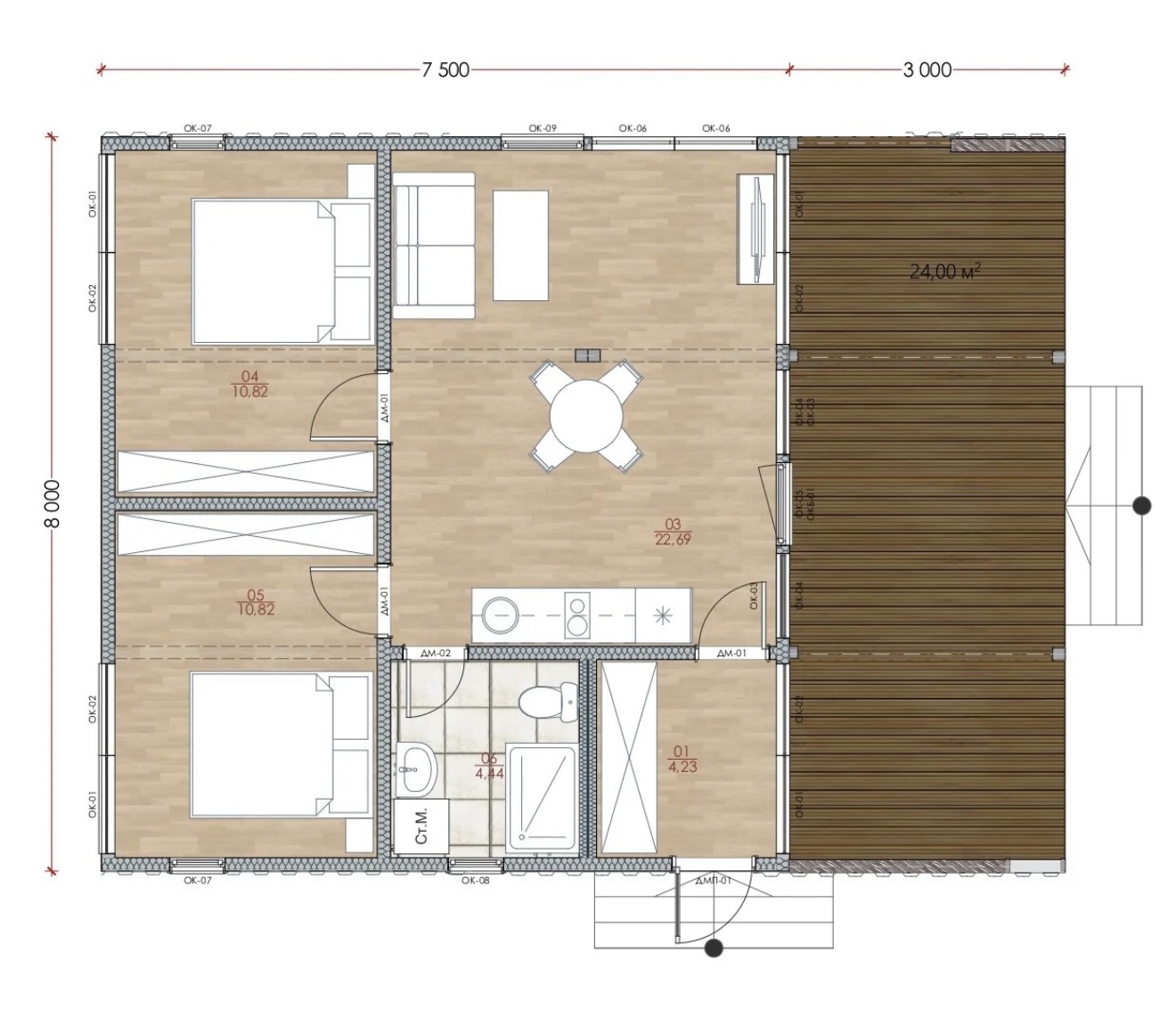 Модульный дом | Optima 77-01