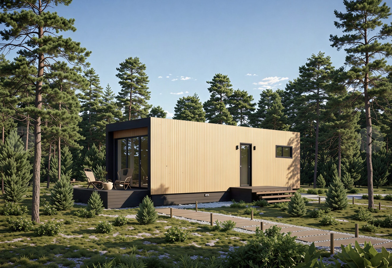 Модульный дом | Box 39-01 с сауной