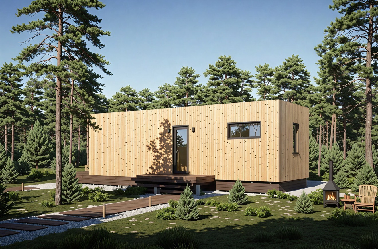 Модульный дом | Box 39-01 с сауной