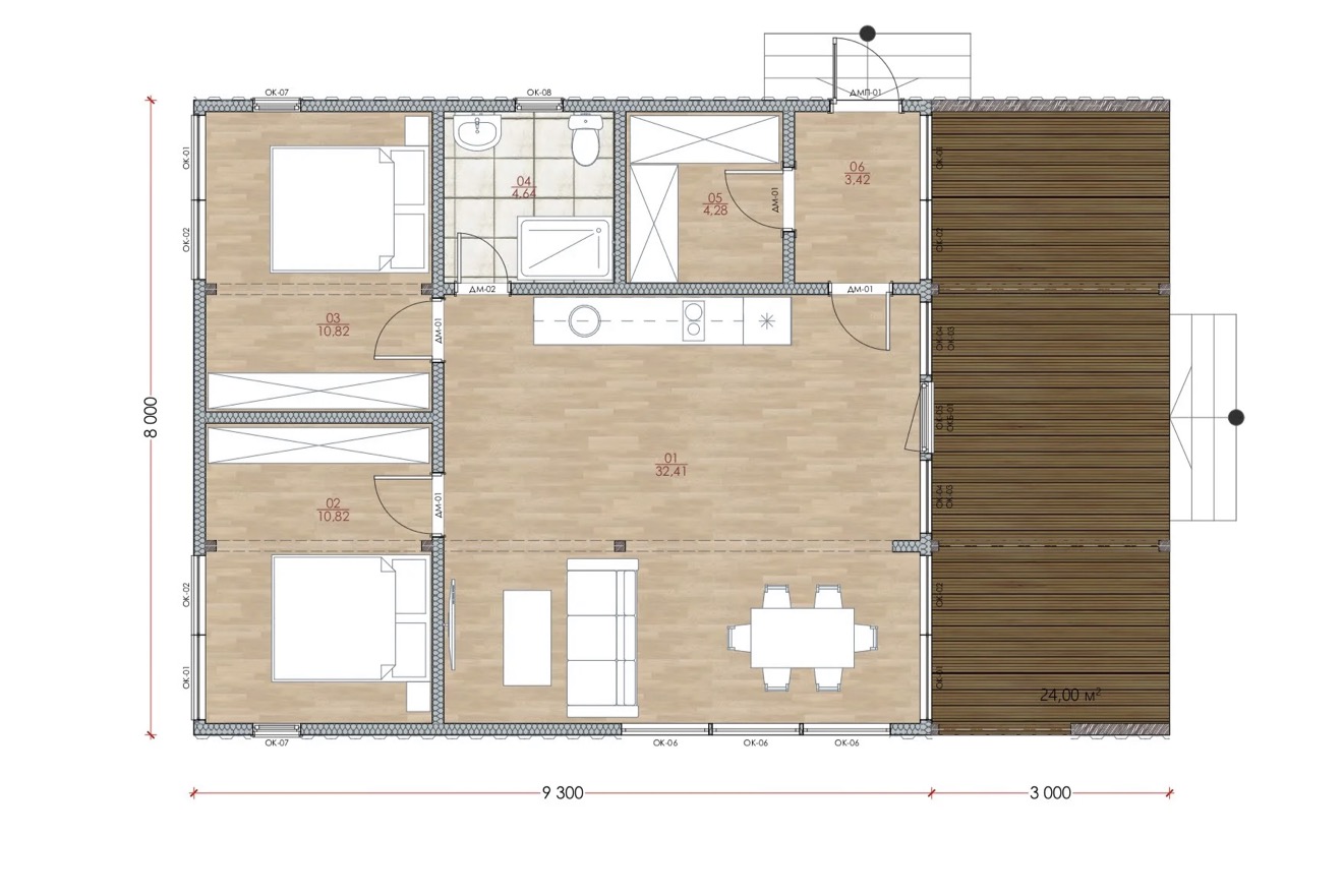 Модульный дом | Optima Classic 90