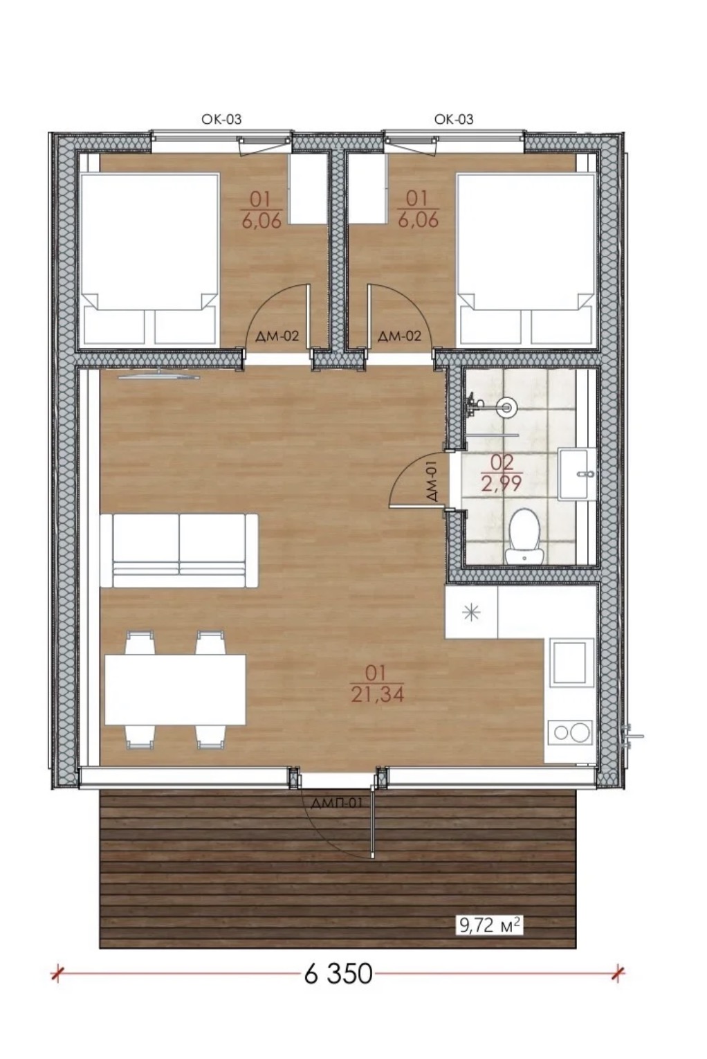 Модульный дом | Kosmos 46-01