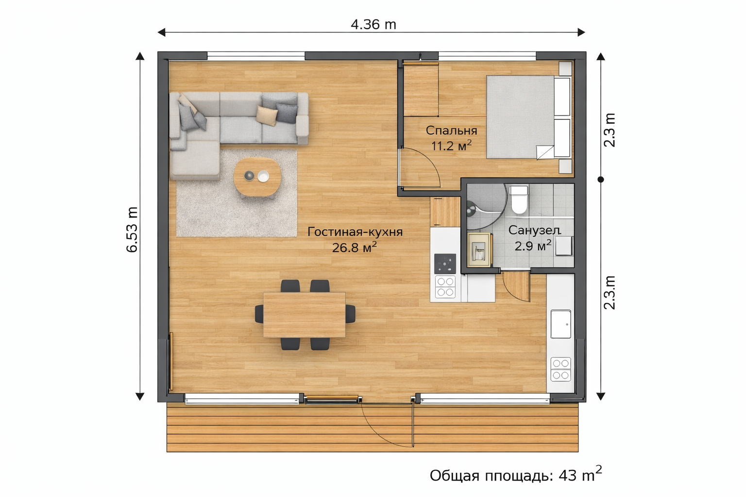 Модульный дом | Kosmos 34-01